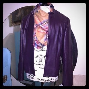 Vintage Purple Zip-Front Jacket